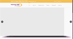 Desktop Screenshot of prestigeprint.com.au