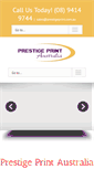 Mobile Screenshot of prestigeprint.com.au