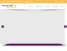 Tablet Screenshot of prestigeprint.com.au