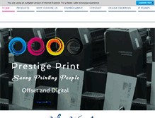 Tablet Screenshot of prestigeprint.co.nz
